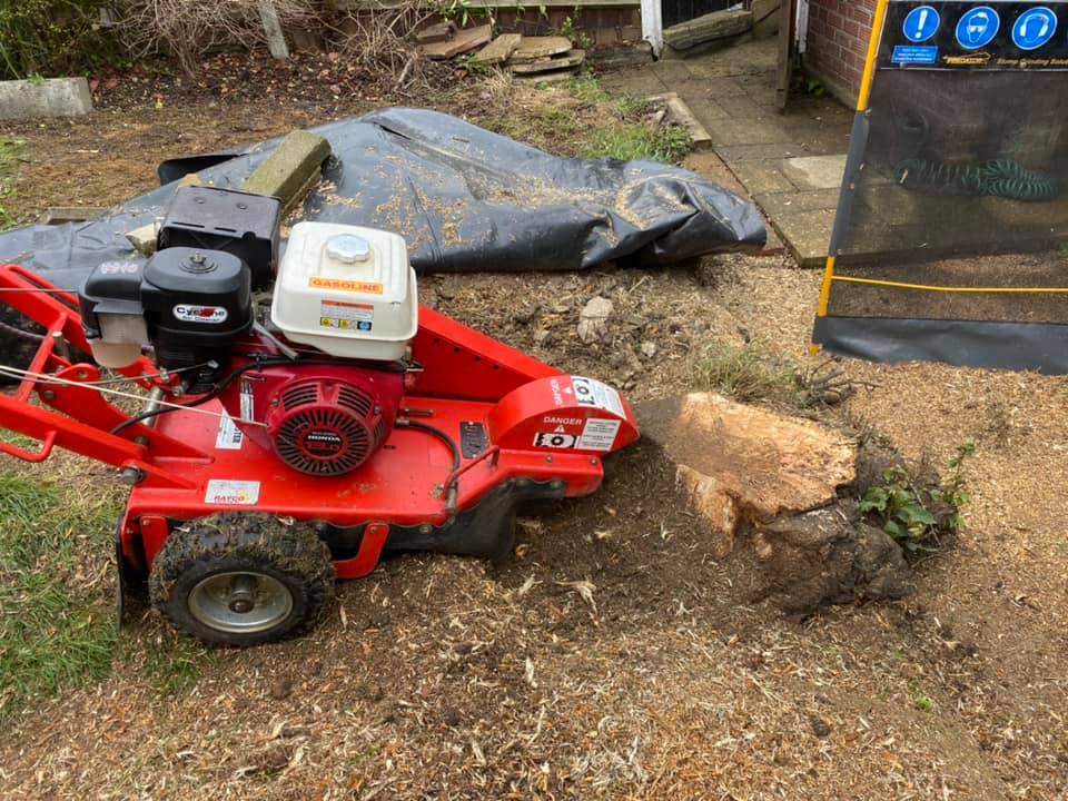 stump grinding machine